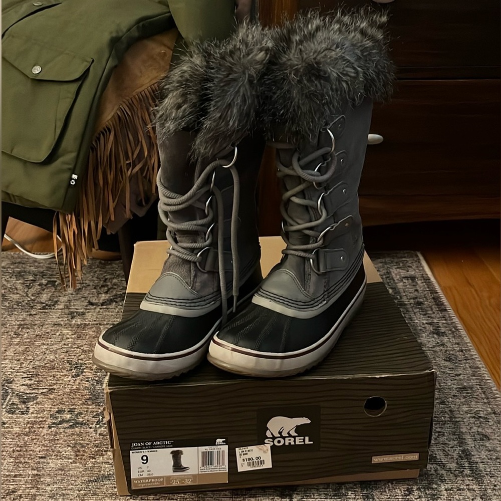 Joan of arctic waterproof grey sorel boots